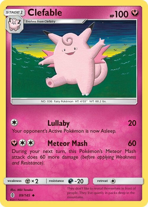 Clefable Card Front