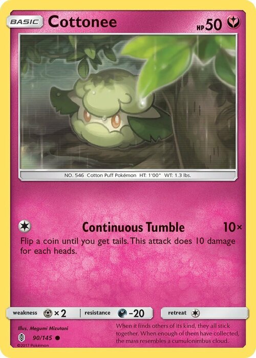 Cottonee [Continuous Tumble] Card Front