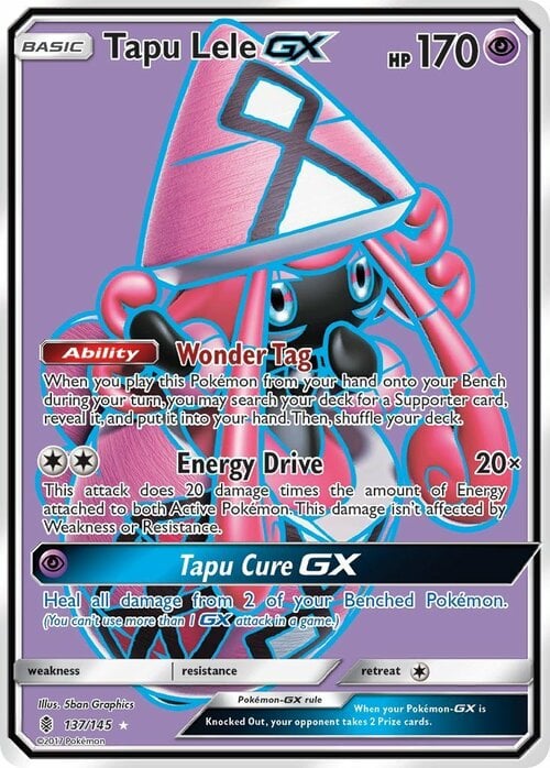 Tapu Lele GX Card Front