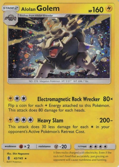 Alolan Golem Card Front