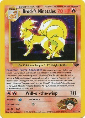 Brock's Ninetales Card Front
