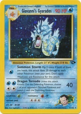 Giovanni's Gyarados Card Front