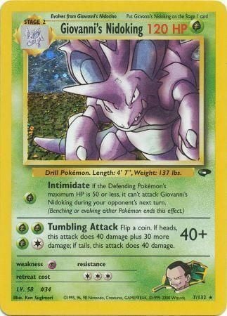 Giovanni's Nidoking Card Front