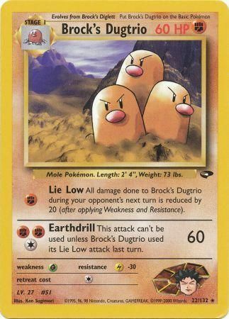 Brock's Dugtrio Card Front