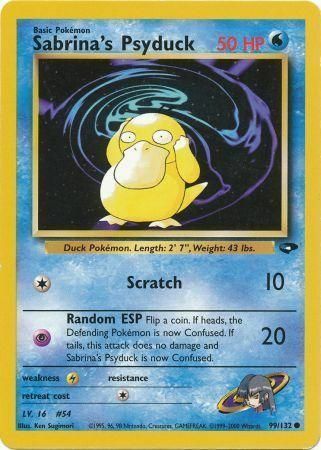 Sabrina's Psyduck Card Front