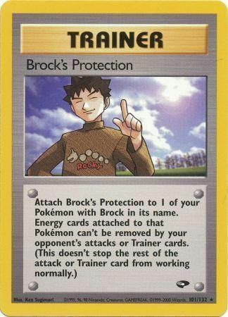 Brock's Protection Card Front