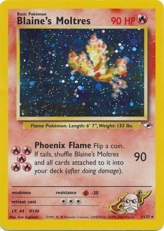 Blaine's Moltres Card Front