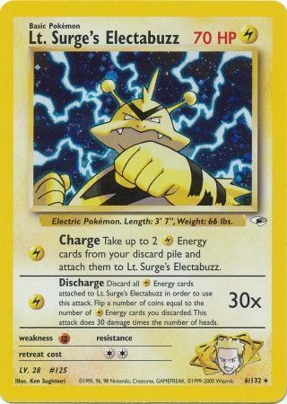 rare electabuzz pokemon card Amazon.com: Pokemon - Electabuzz 046//142 main image 0