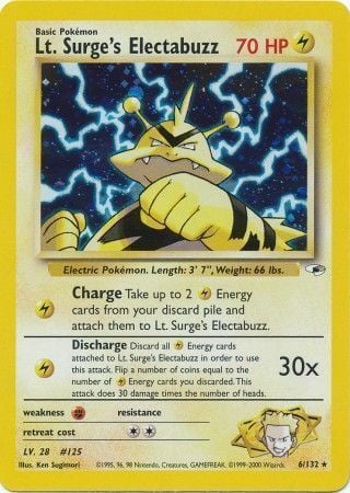 Lt. Surge's Electabuzz Card Front