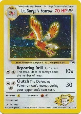 Lt. Surge's Fearow Card Front