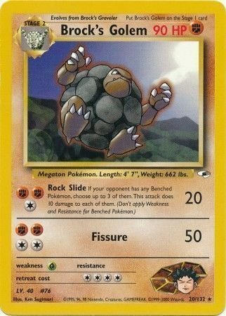 Brock's Golem Card Front