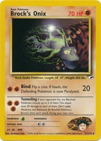 Brock's Onix Card Front