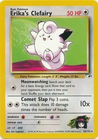 Erika's Clefairy Card Front