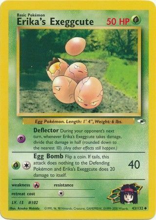 Erika's Exeggcute Card Front
