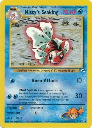 Misty's Seaking Card Front