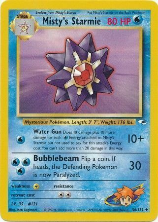 Misty's Starmie Card Front