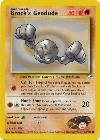 Brock's Geodude Card Front