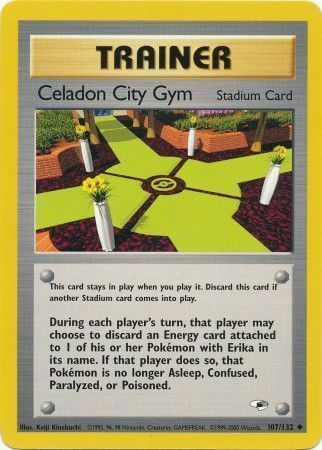 Celadon City Gym Card Front