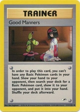 Good Manners Card Front