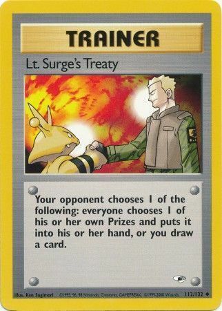 Lt. Surge's Treaty Card Front