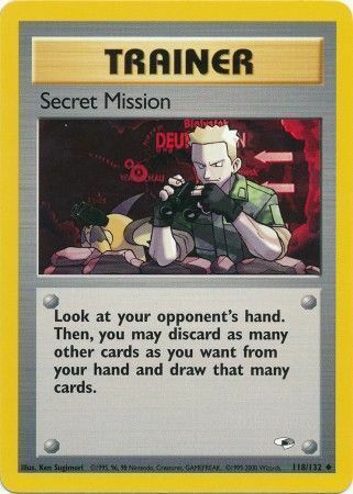 Secret Mission Card Front