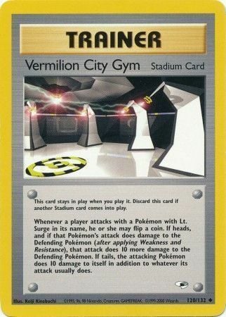Vermilion City Gym Card Front