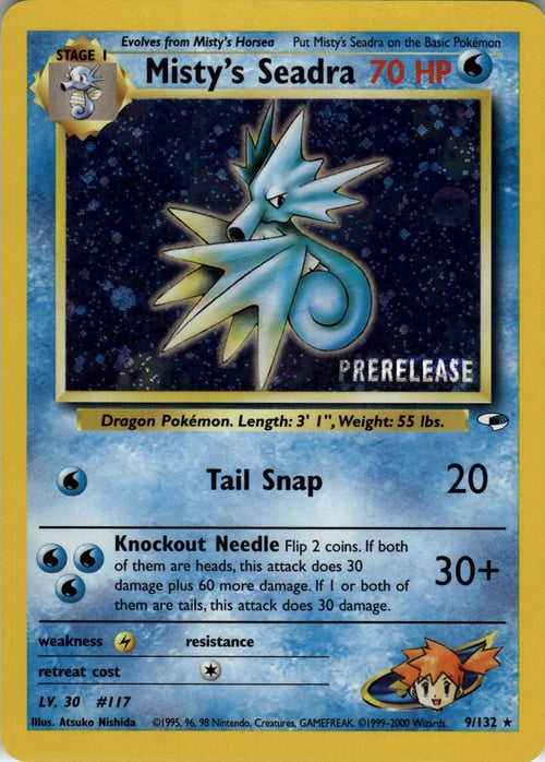 Misty's Seadra Card Front
