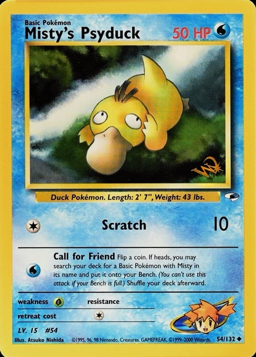 Misty's Psyduck Card Front