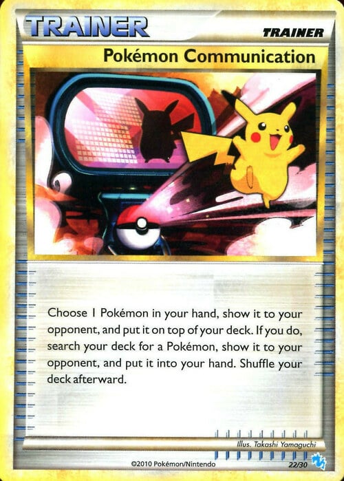Comunicazione Pokémon Card Front