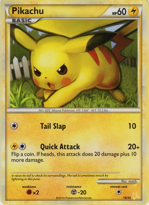 Pikachu Card Front