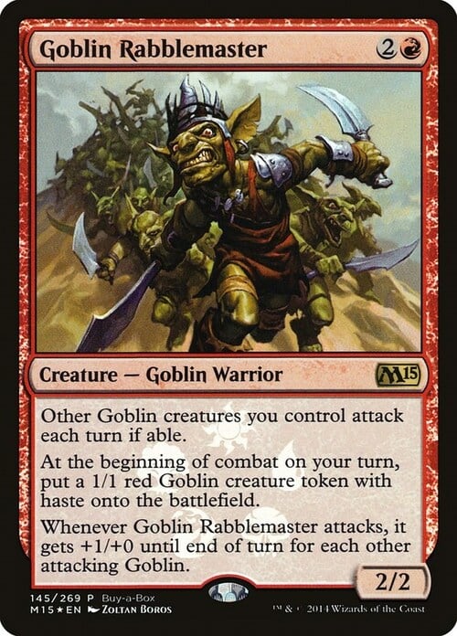 Goblin Rabblemaster Card Front