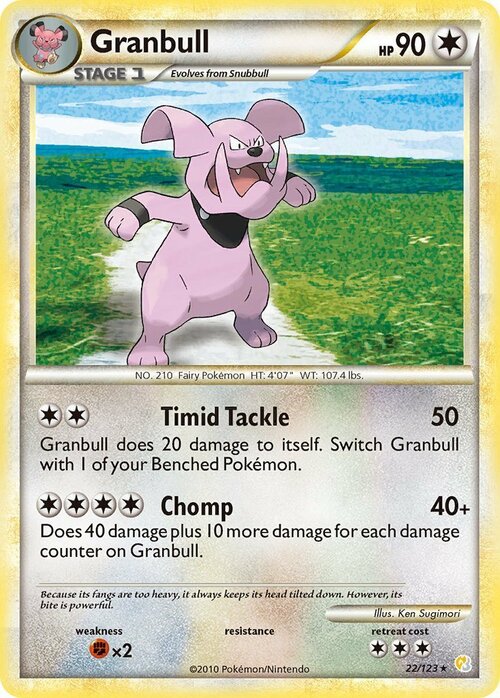 Granbull [Timid Tackle | Chomp] Card Front