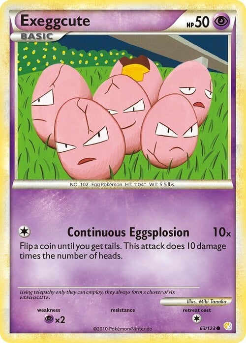 Exeggcute Card Front