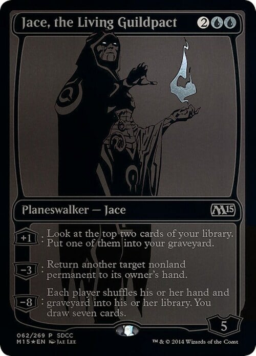 Jace, the Living Guildpact Card Front