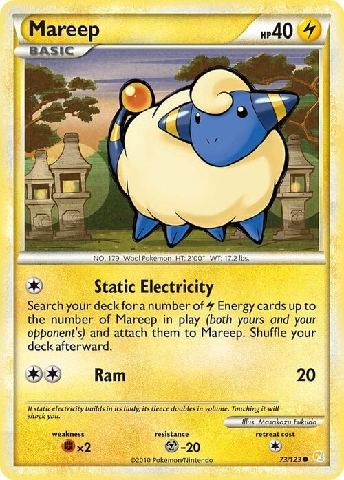 Mareep Card Front