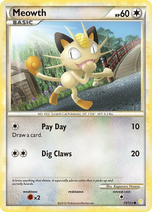 Meowth Card Front