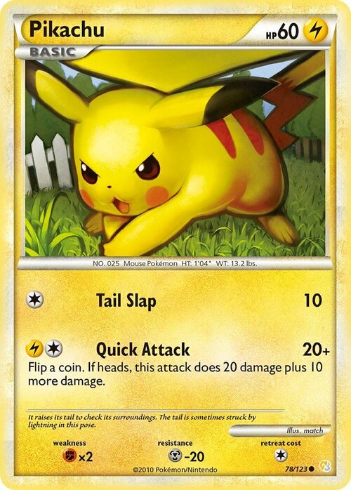 Pikachu [Tail Slap | Quick Attack] Frente