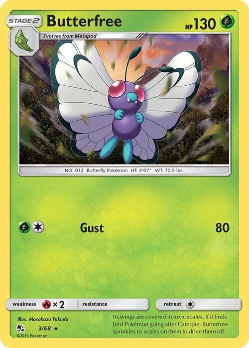 Butterfree [Gust] Card Front