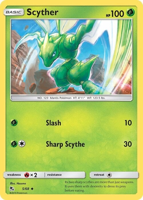 Scyther [Slash | Sharp Scythe] Card Front