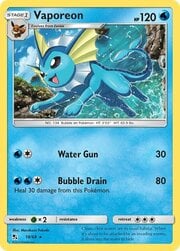 Vaporeon [Water Gun | Bubble Drain]