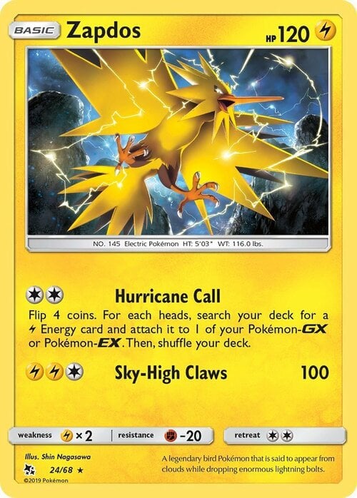 Zapdos [Hurricane Call | Sky-High Claws] Card Front