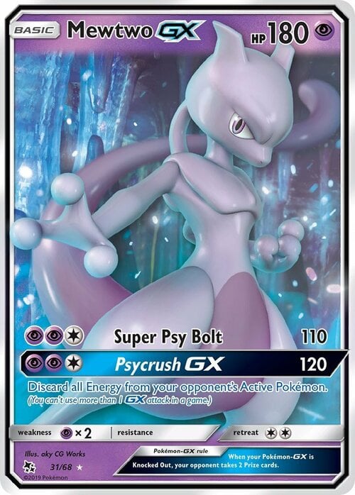 Mewtwo GX Card Front