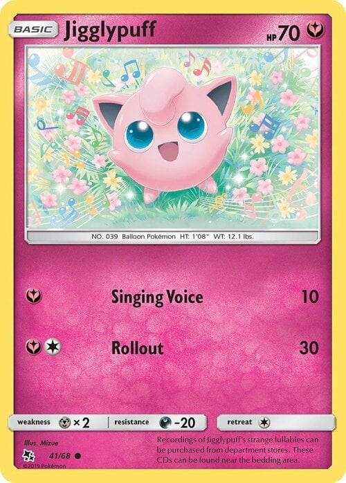 Jigglypuff [Singing Voice | Rollout] Card Front