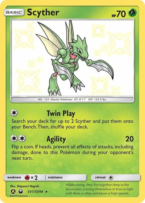 Scyther [Twin Play | Agility] Card Front