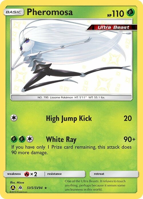 Pheromosa [High Jump Kick | White Ray] Card Front
