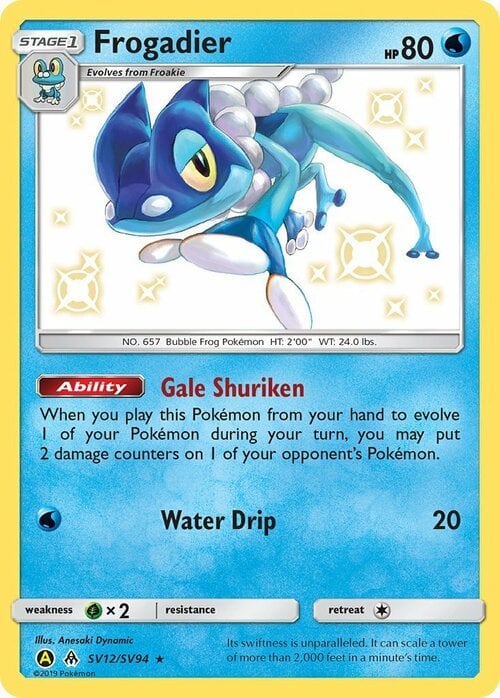 Frogadier [Water Drip] Card Front