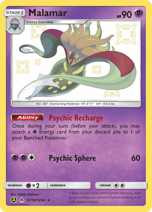 Malamar [Psychic Recharge | Psychic Sphere] Card Front