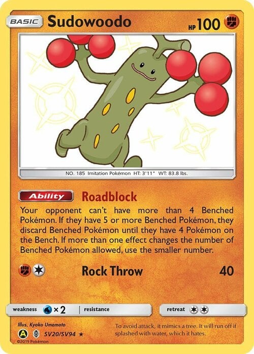 Sudowoodo [Rock Throw] Card Front