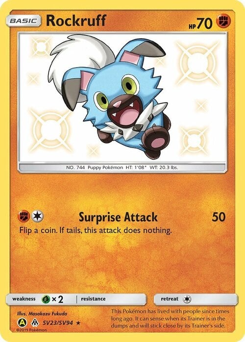 Rockruff [Surprise Attack] Card Front