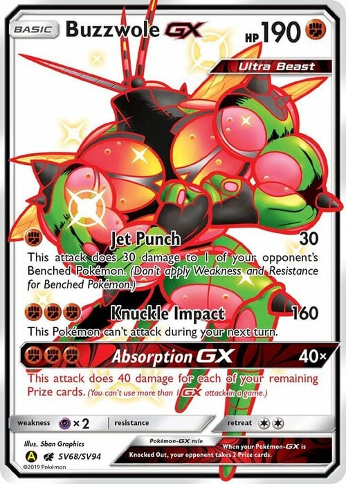 Buzzwole GX Card Front